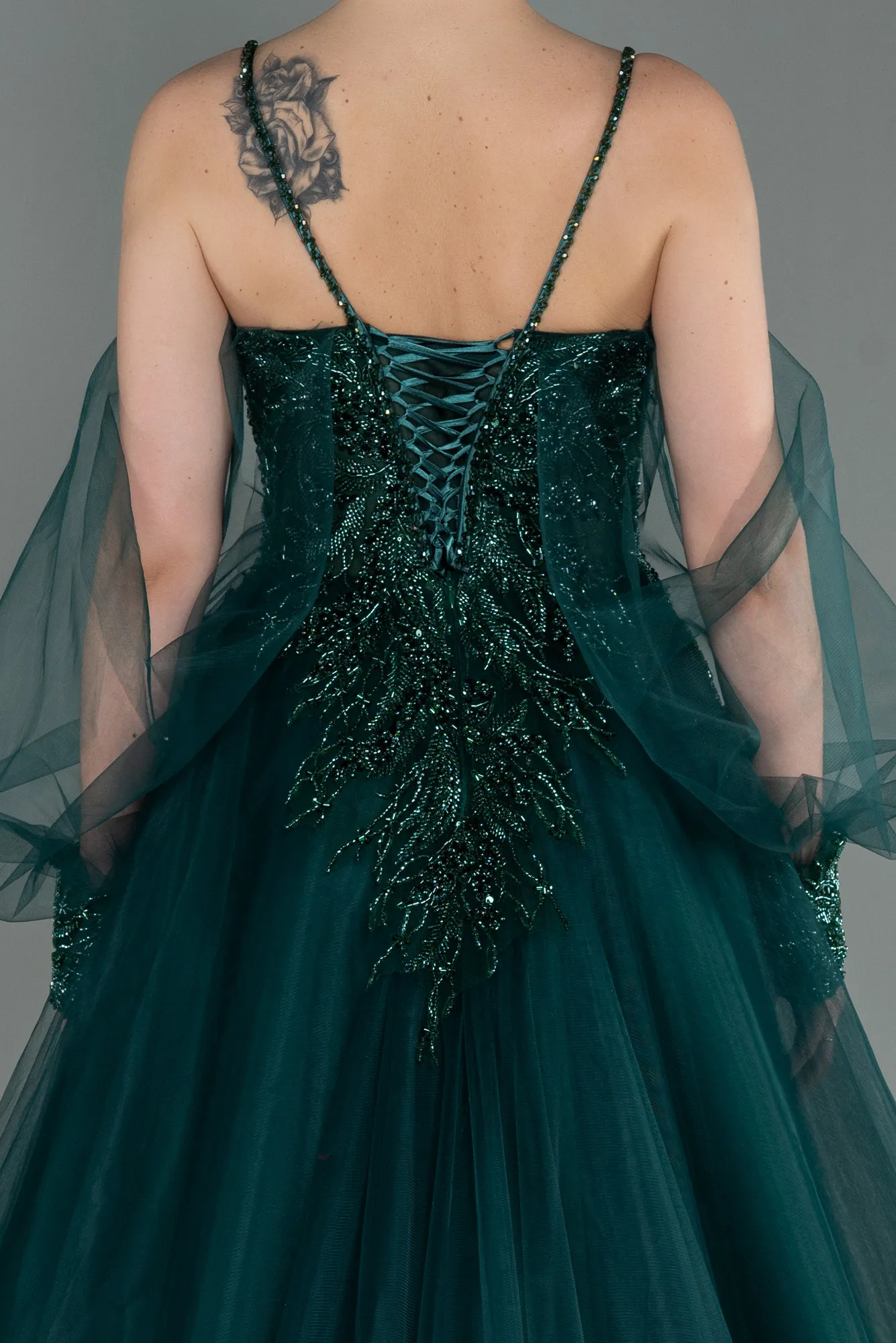 Emerald Green-Long Haute Couture ABU2789