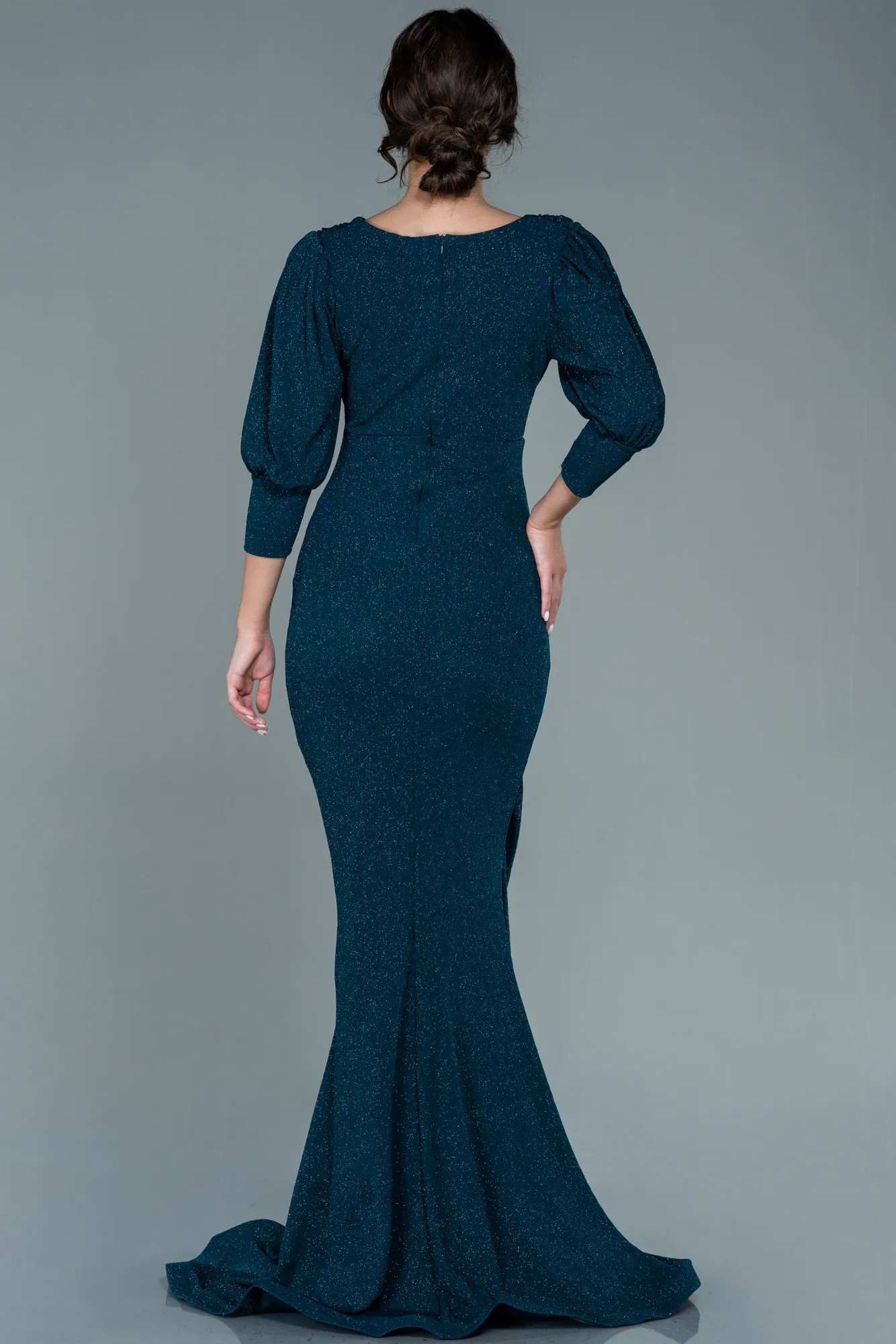 Emerald Green-Long Mermaid Prom Dress ABU2619