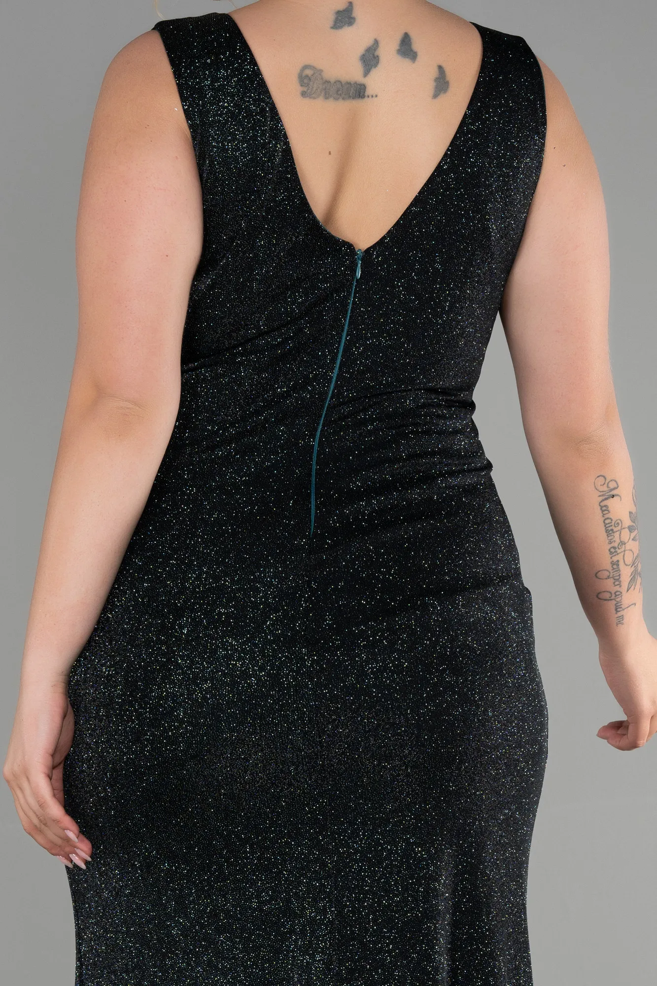 Emerald Green-Long Oversized Evening Dress ABU1985