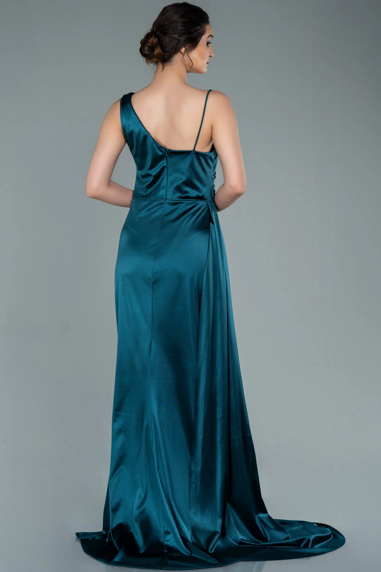 Emerald Green-Long Plus Size Evening Dress ABU2932