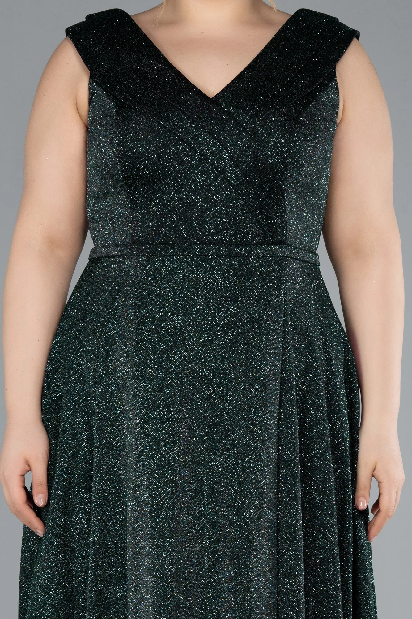 Emerald Green-Long Plus Size Evening Gown ABU4718