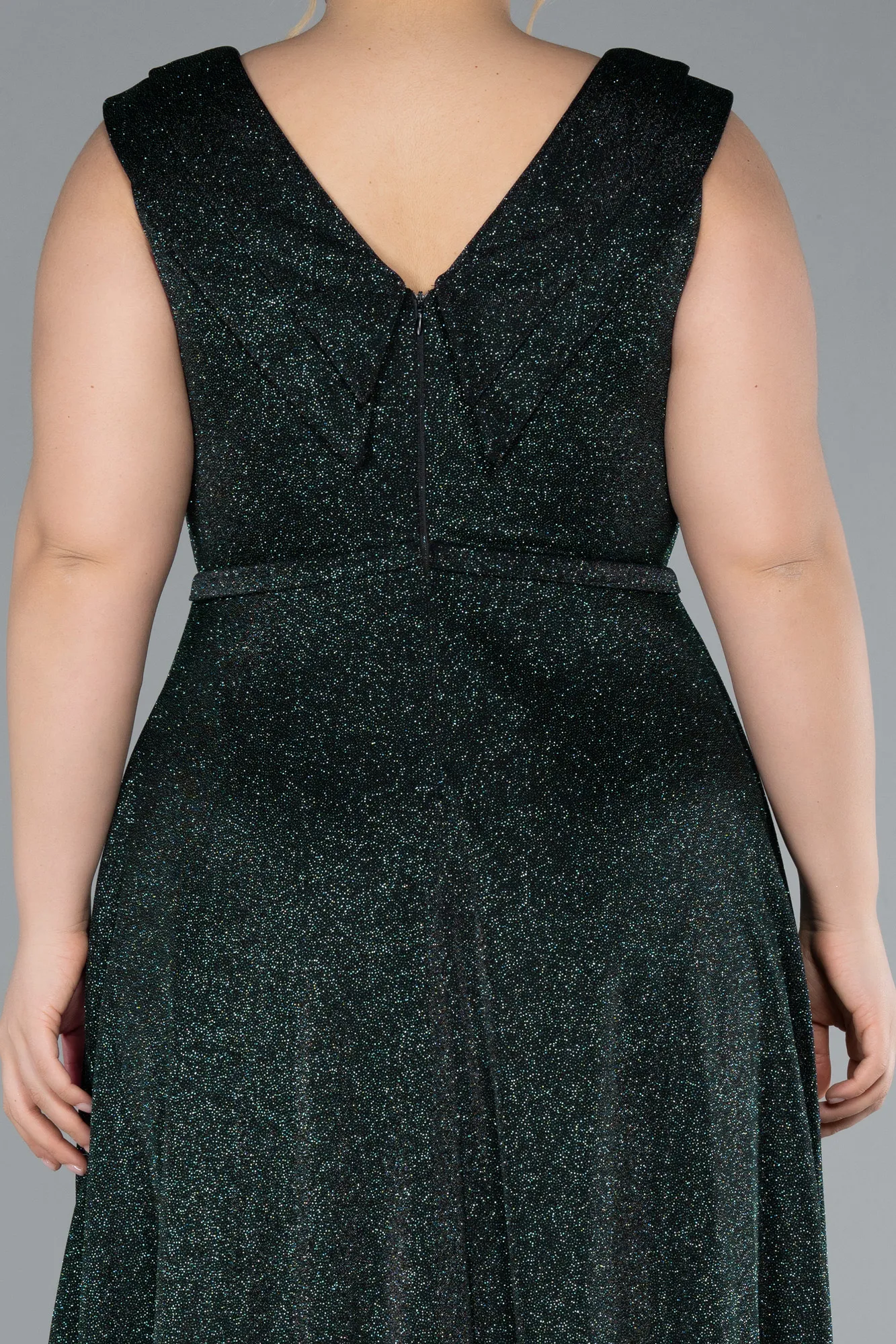 Emerald Green-Long Plus Size Evening Gown ABU4718