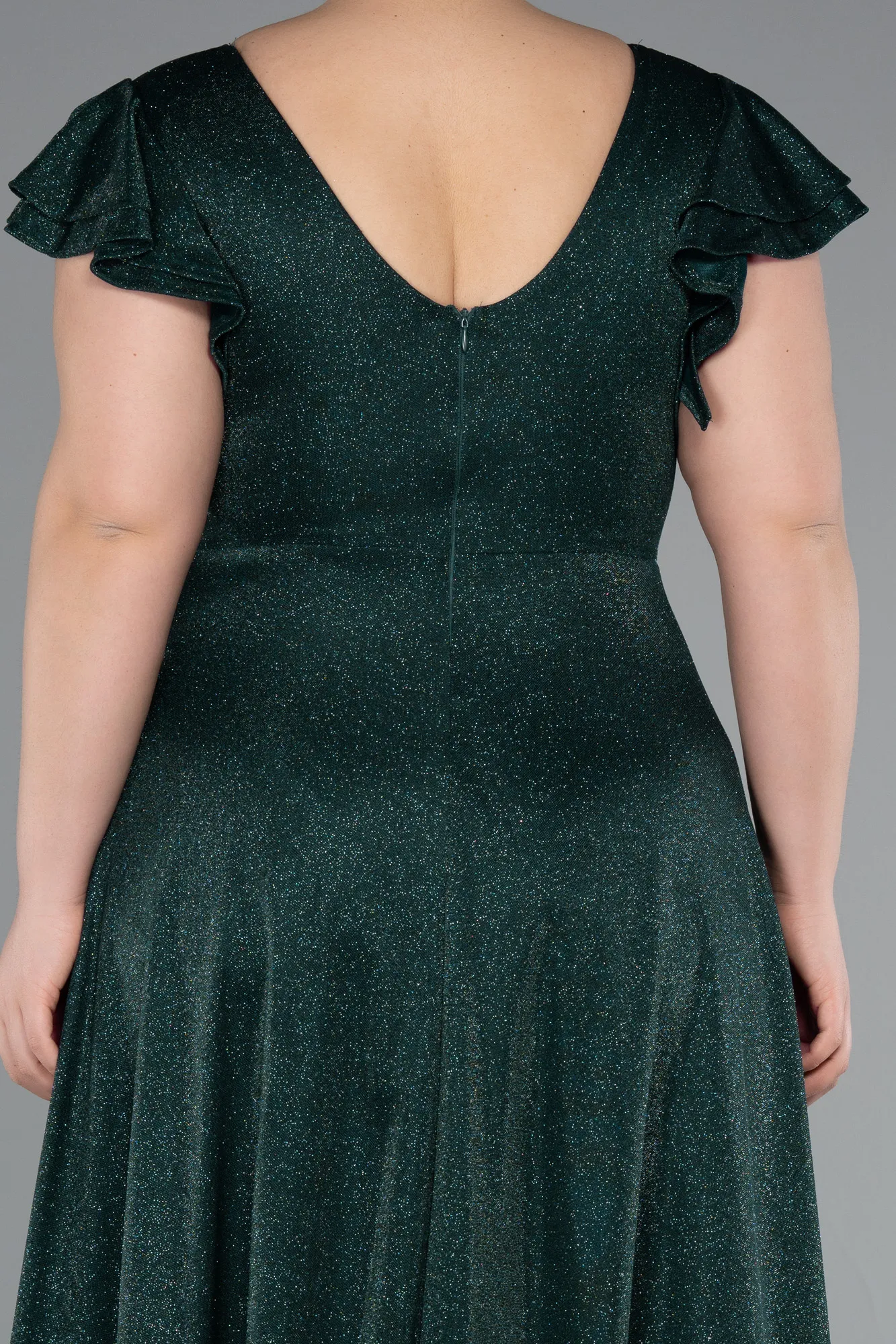 Emerald Green-Long Plus Size Evening Gown ABU4985
