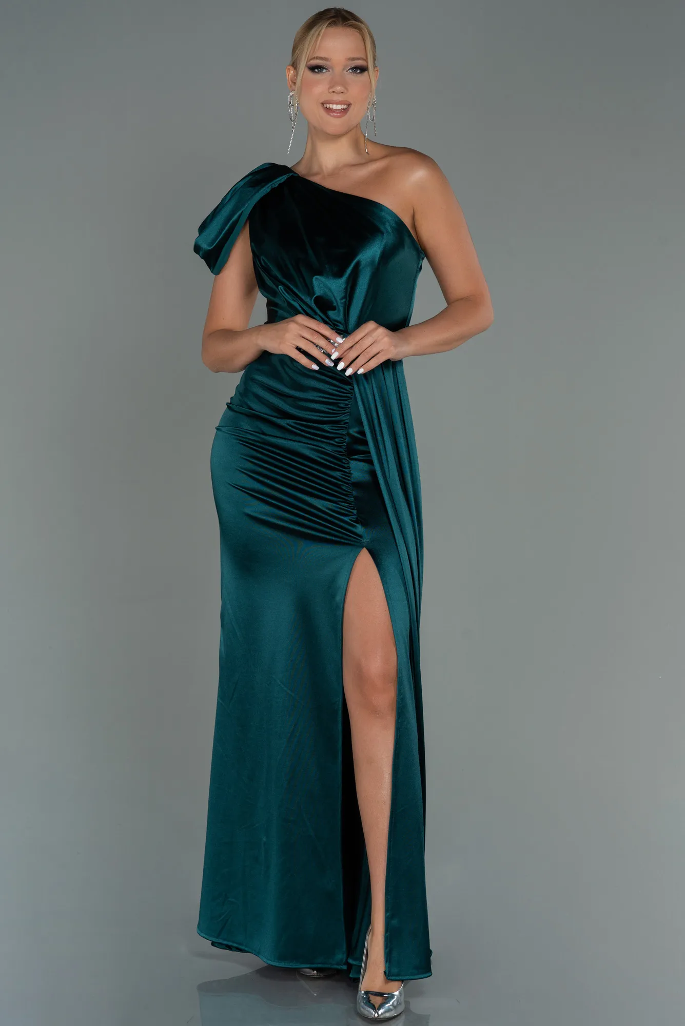 Emerald Green-Long Prom Gown ABU3099
