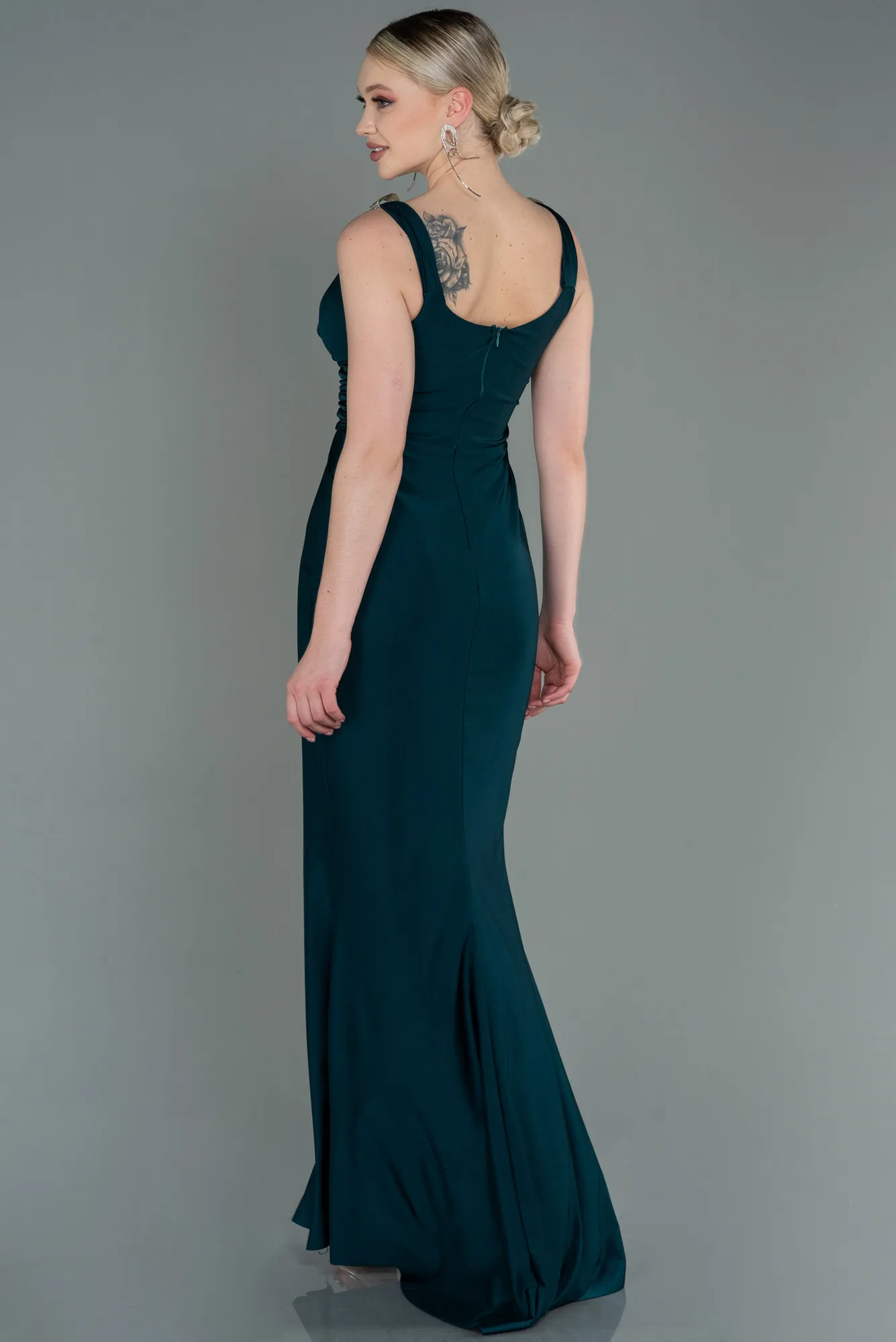 Emerald Green-Long Prom Gown ABU3137