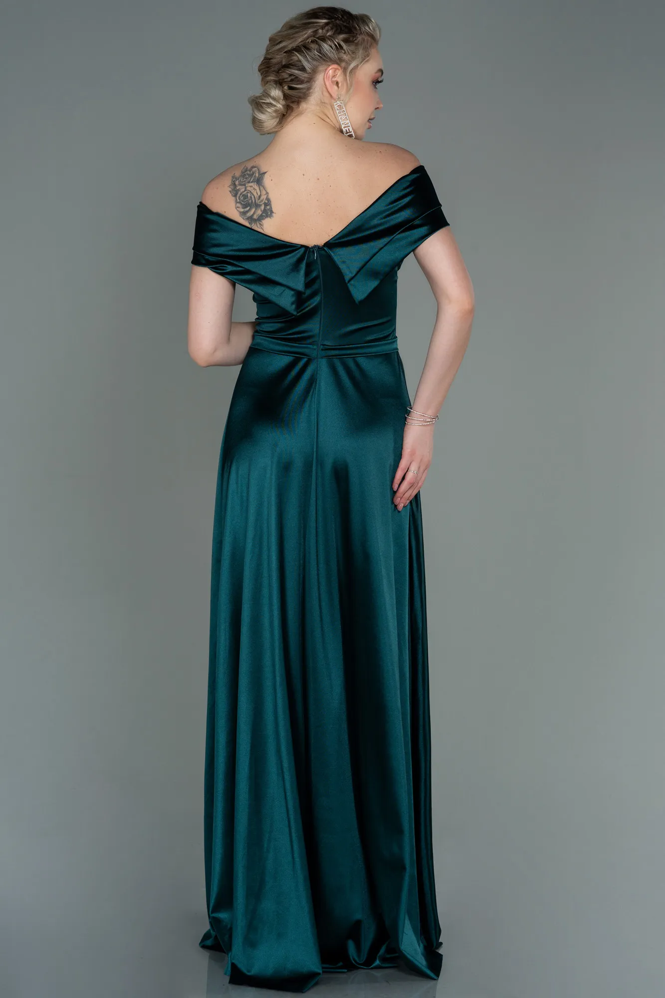 Emerald Green-Long Prom Gown ABU3157