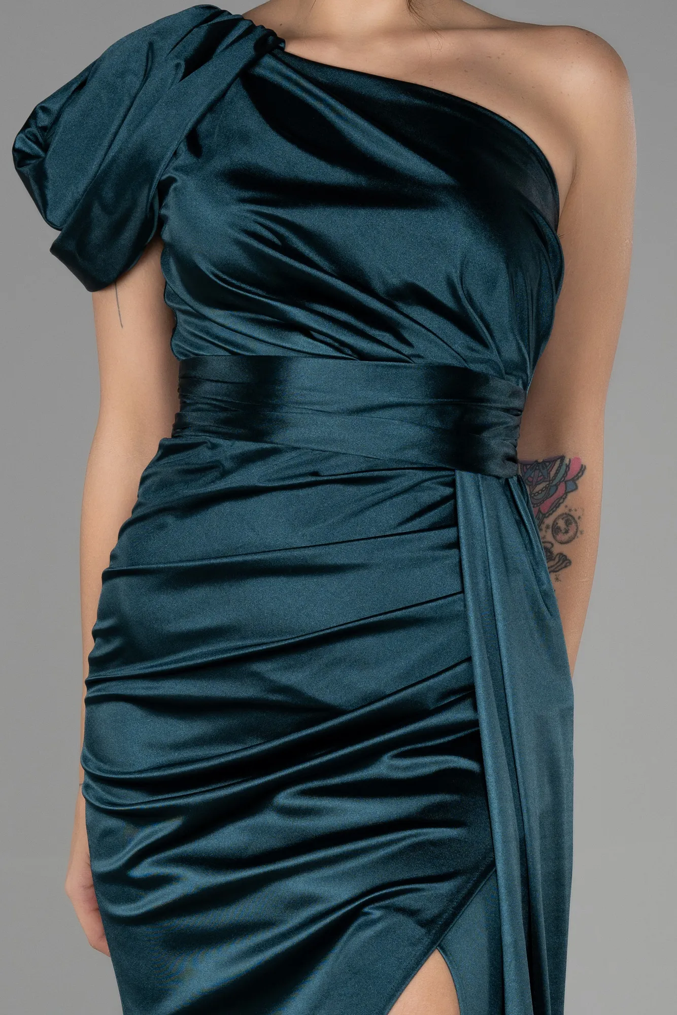 Emerald Green-Long Prom Gown ABU3325