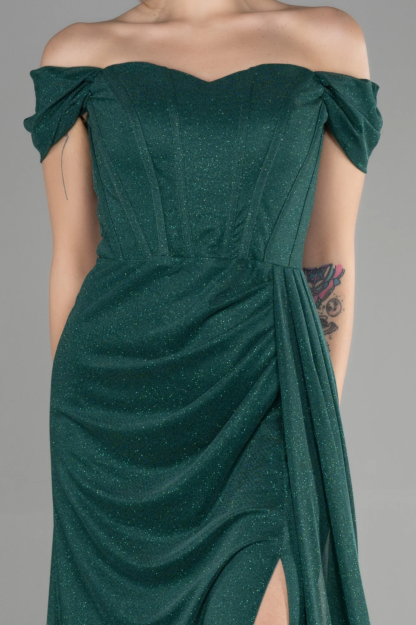 Emerald Green-Long Prom Gown ABU3472