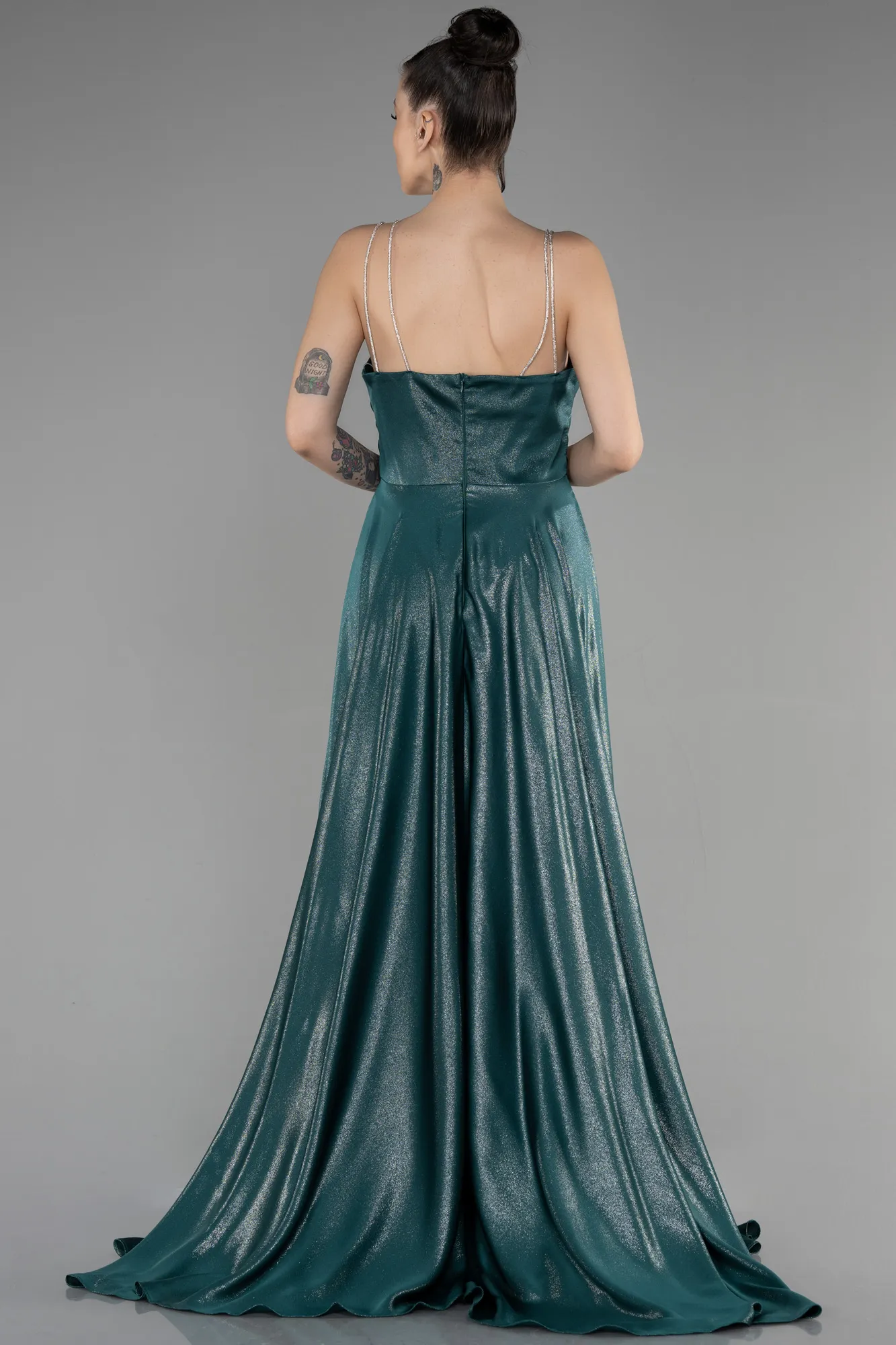 Emerald Green-Long Prom Gown ABU3506