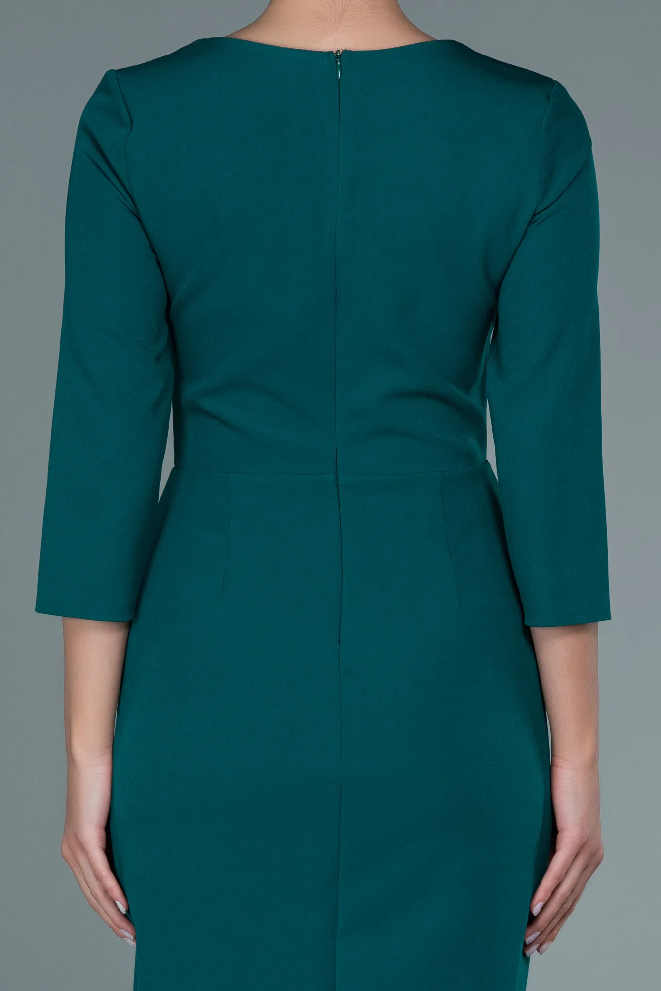 Emerald Green-Midi Invitation Dress ABK1354