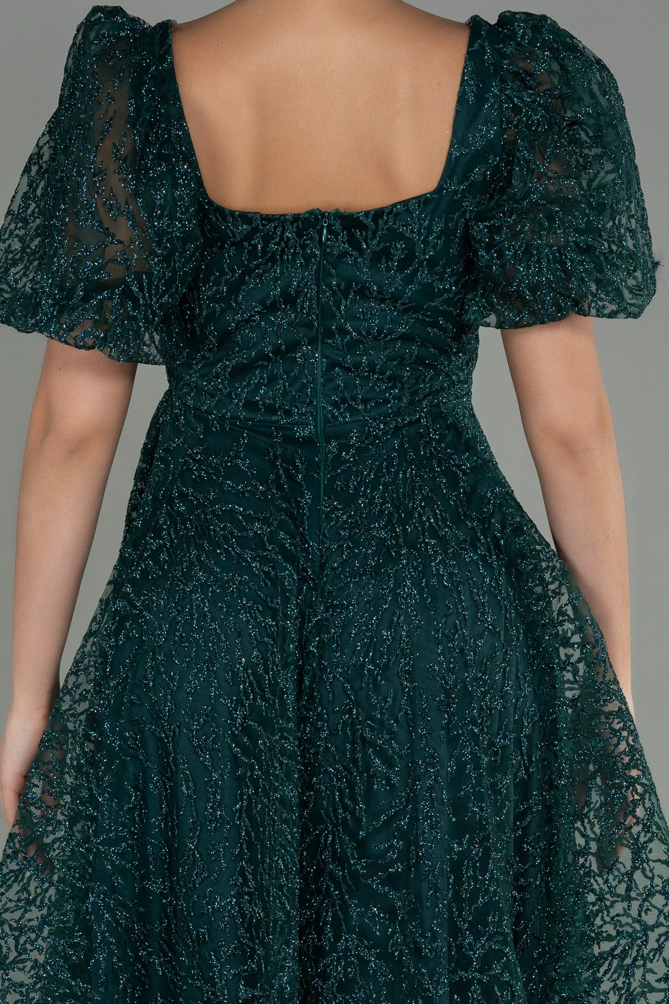 Emerald Green-Midi Invitation Dress ABK1724