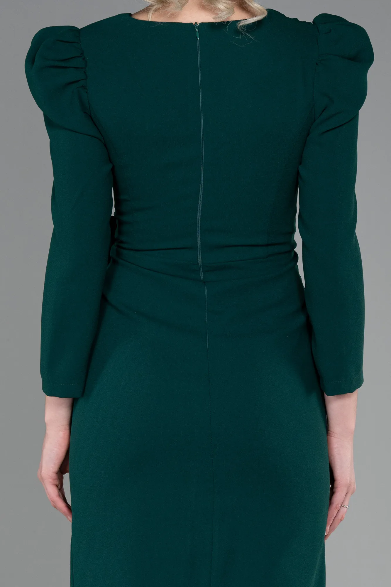Emerald Green-Midi Invitation Dress ABK1821