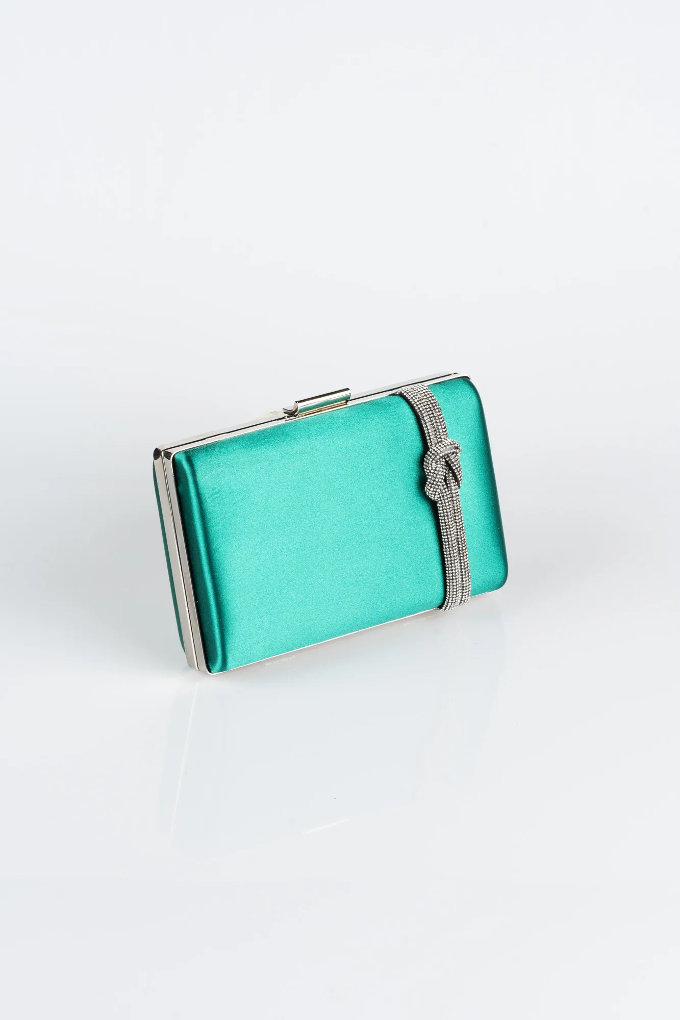 Emerald Green-Satin Box Bag VT9275