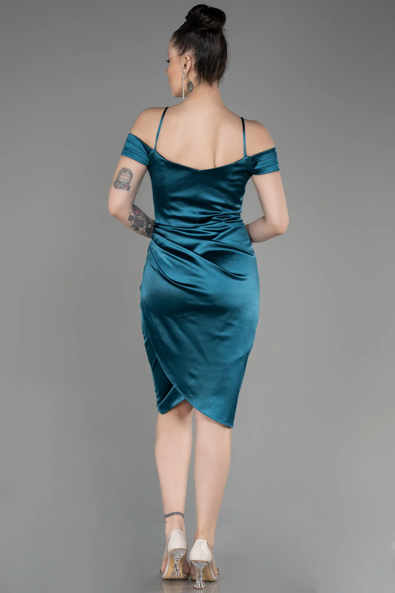 Emerald Green-Short Cocktail Dress ABK1989