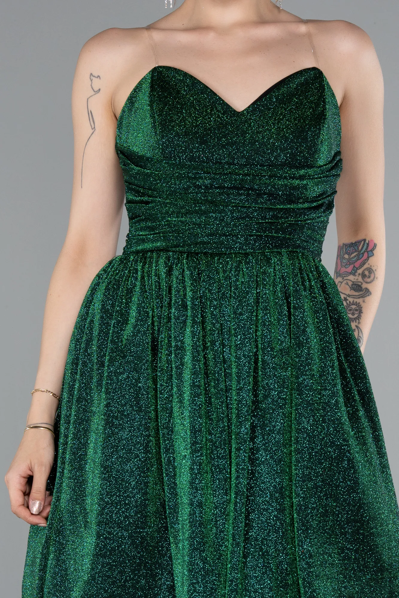 Emerald Green-Short Cocktail Dress ABK2349