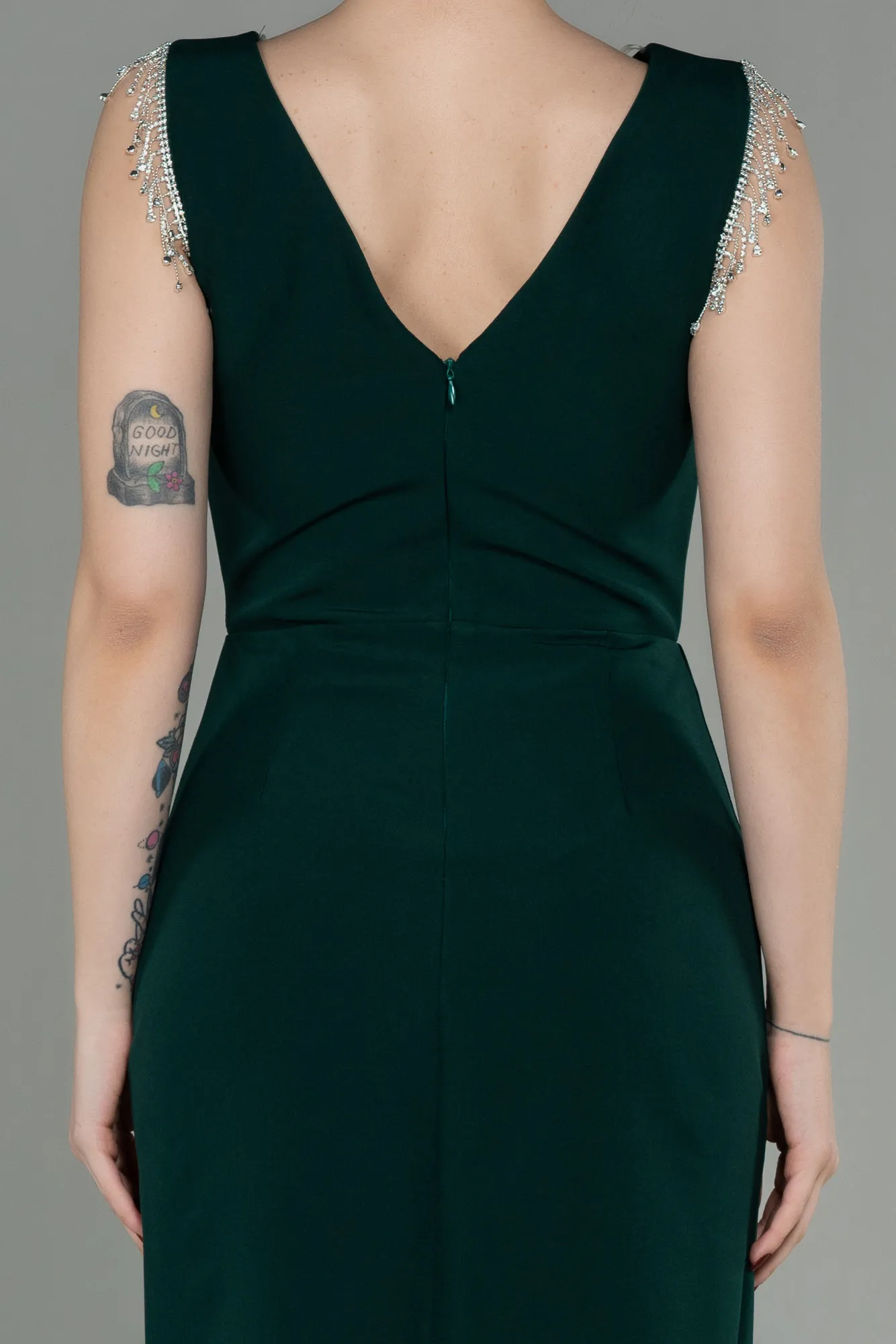 Emerald Green-Short Invitation Dress ABK1666