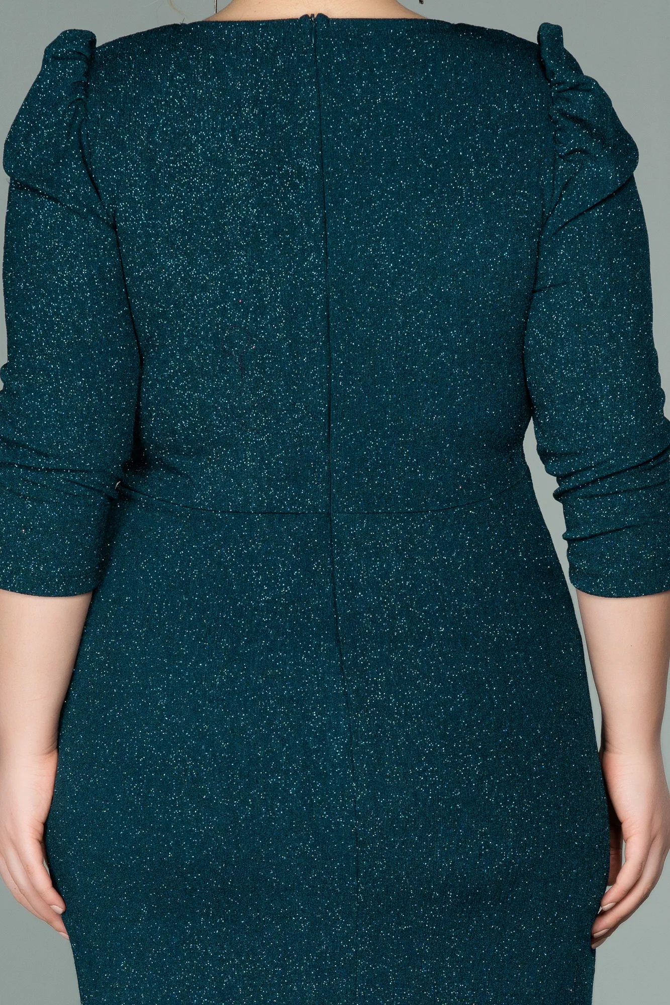 Emerald Green-Short Oversized Evening Dress ABK1246