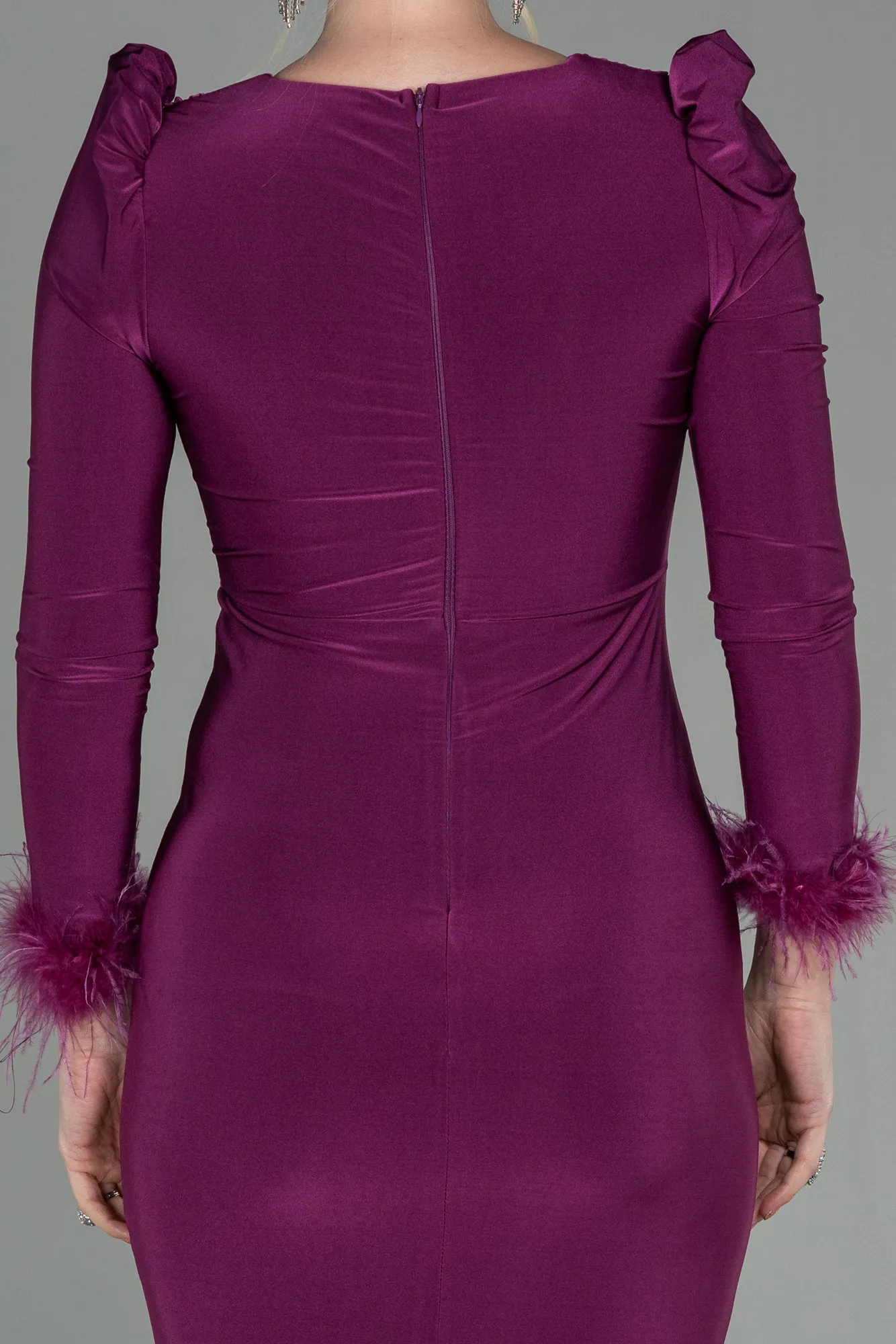 Fuchsia-Long Evening Dress ABU2804