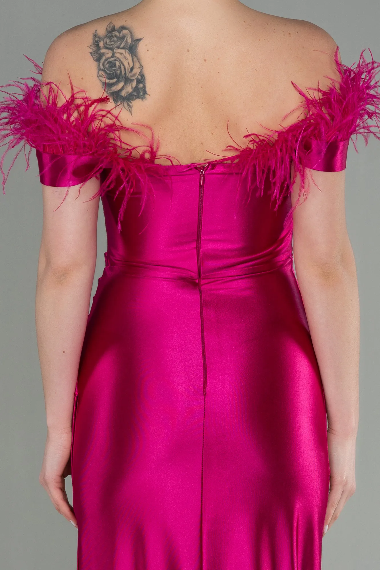 Fuchsia-Long Evening Dress ABU2957