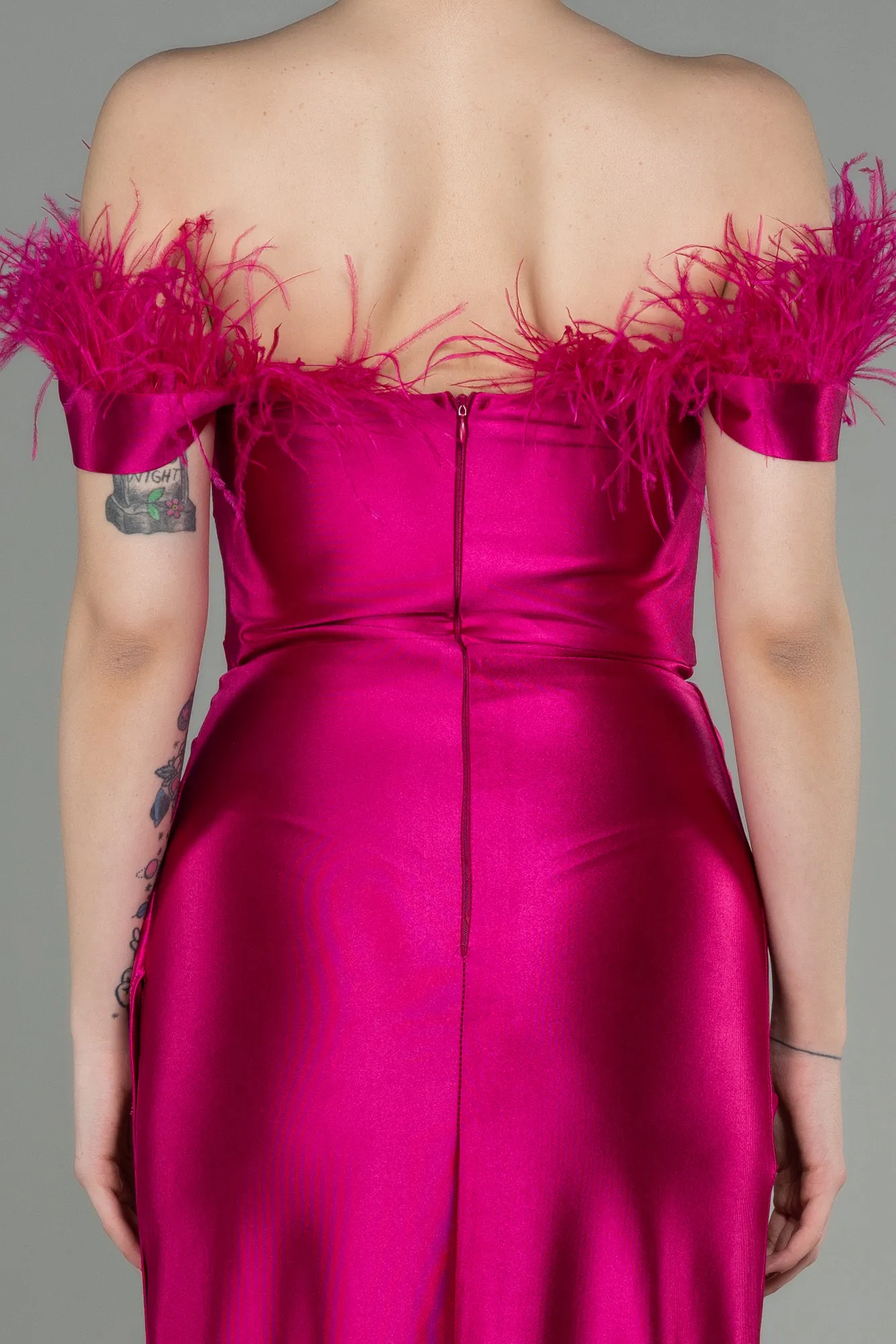 Fuchsia-Long Evening Dress ABU2957