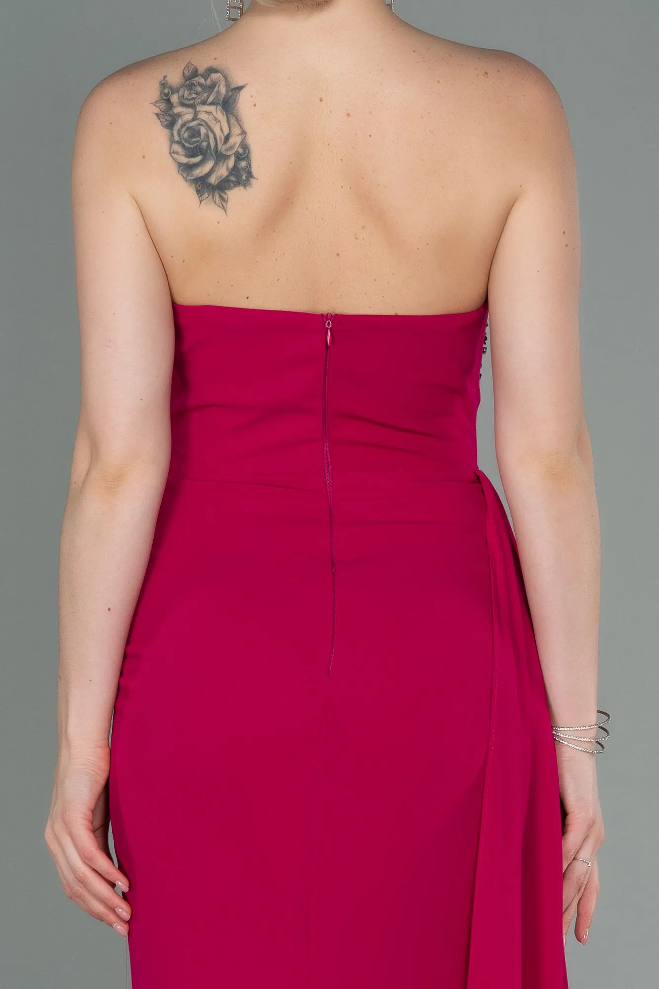 Fuchsia-Long Evening Dress ABU3069