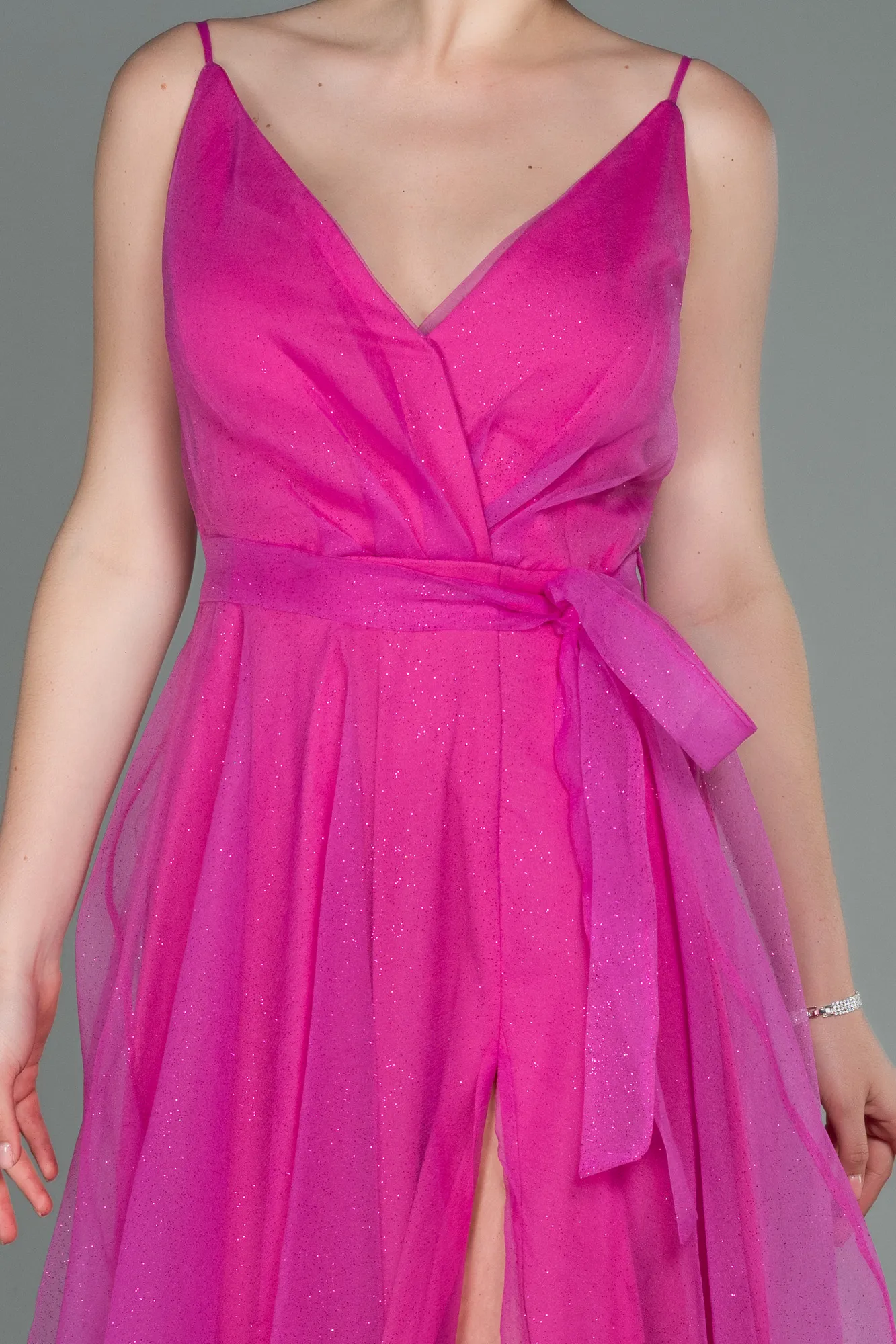 Fuchsia-Long Evening Dress ABU3070