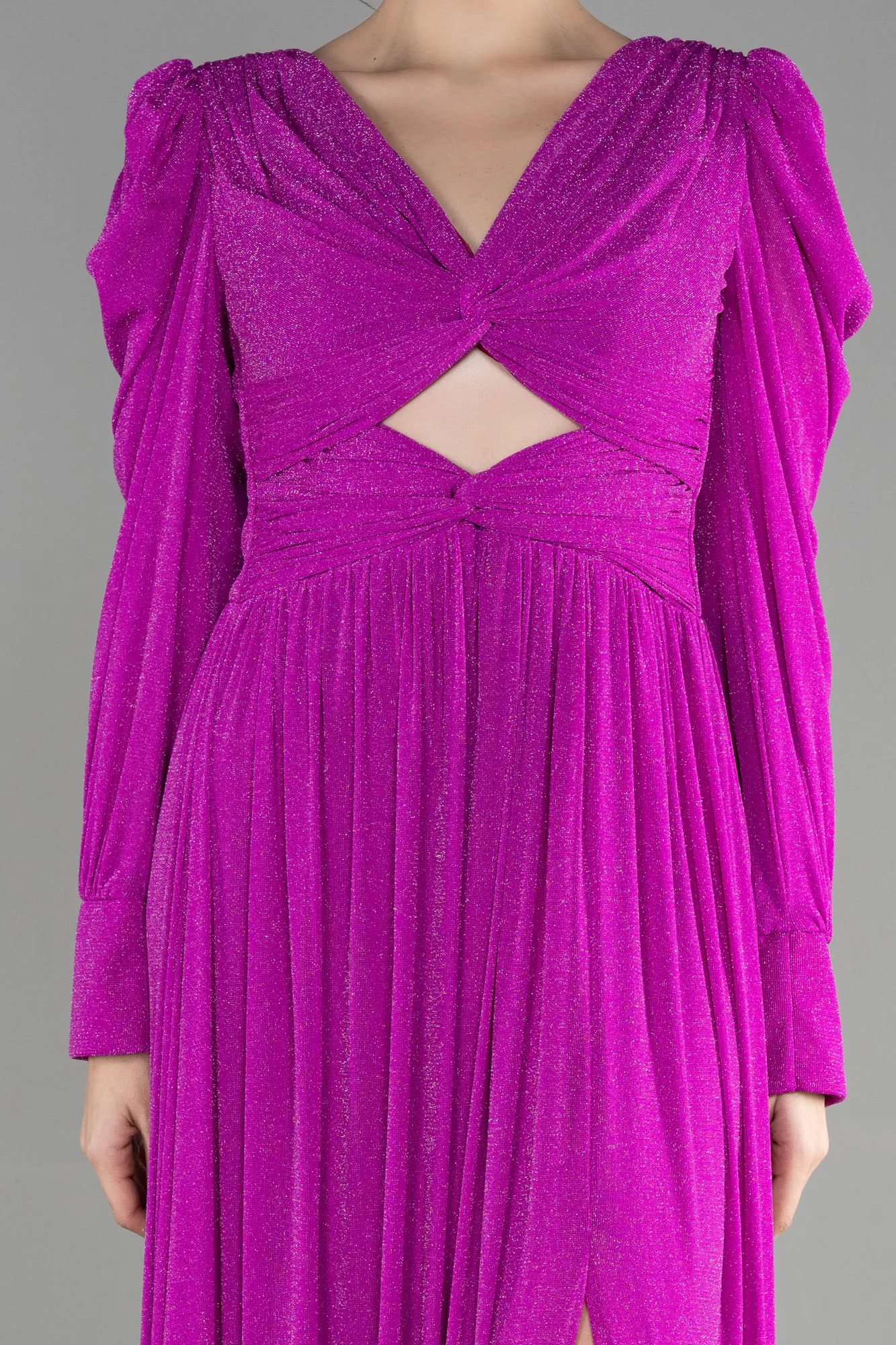 Fuchsia-Long Evening Dress ABU3103