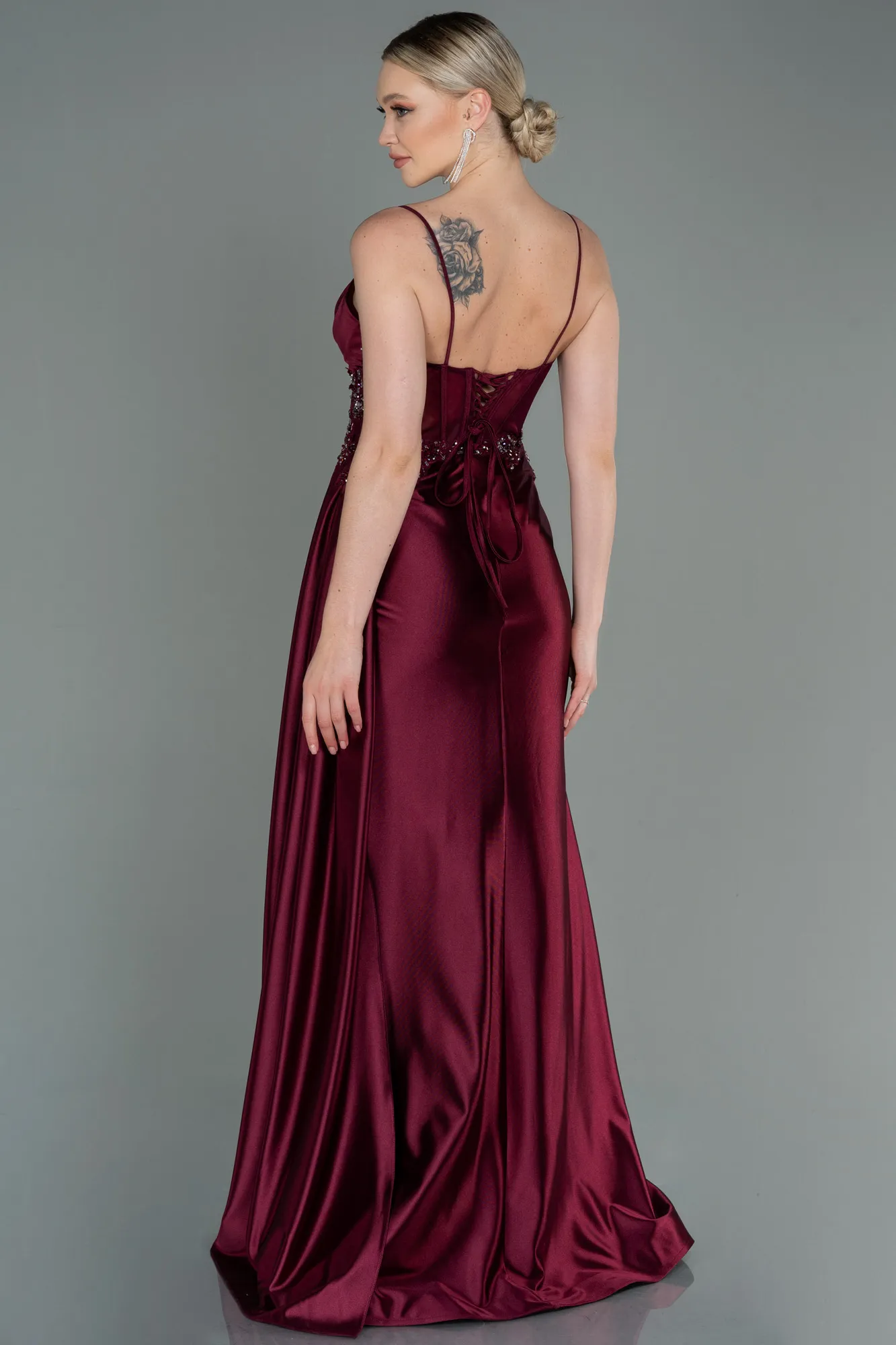 Fuchsia-Long Evening Dress ABU3192
