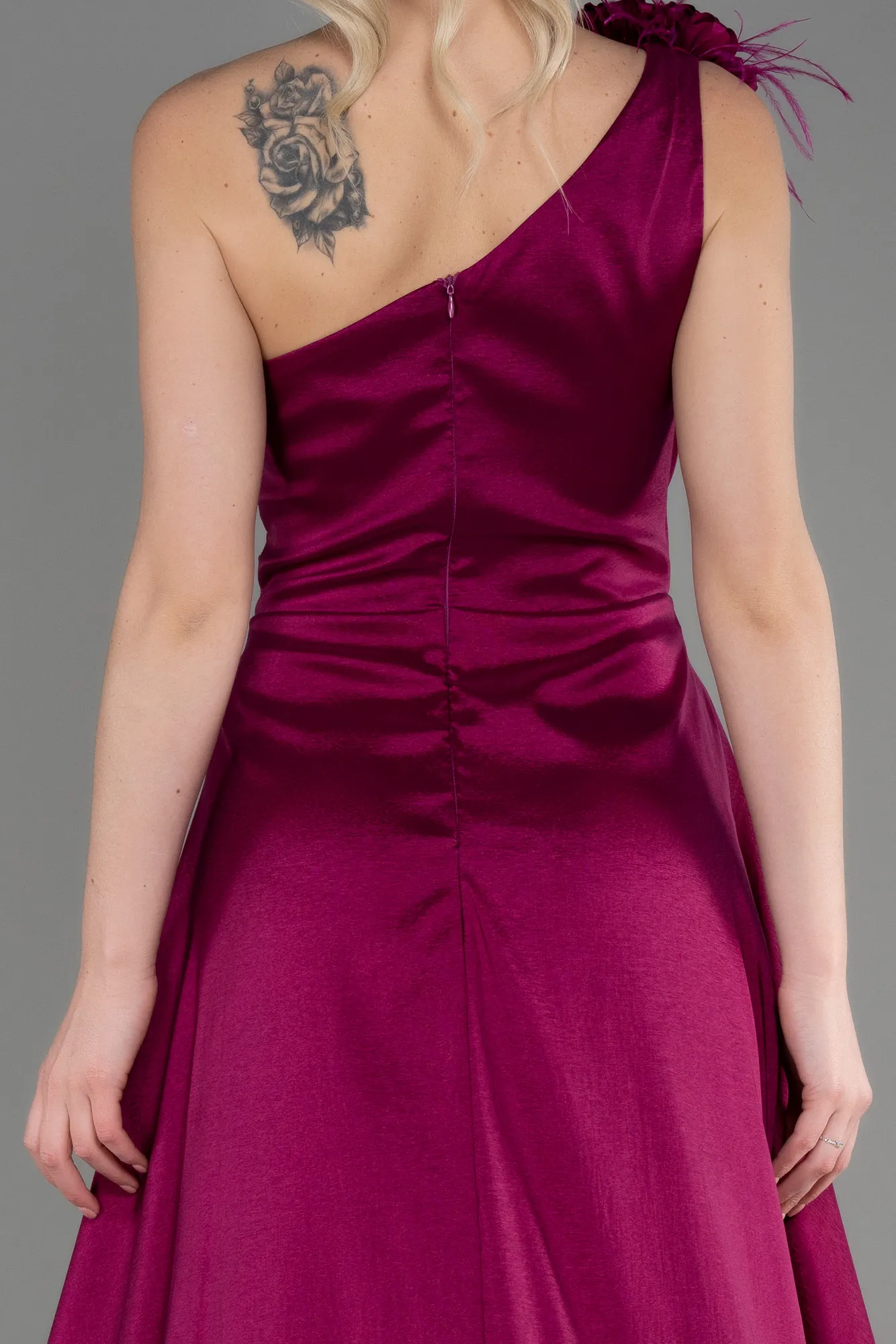 Fuchsia-Long Evening Dress ABU3772