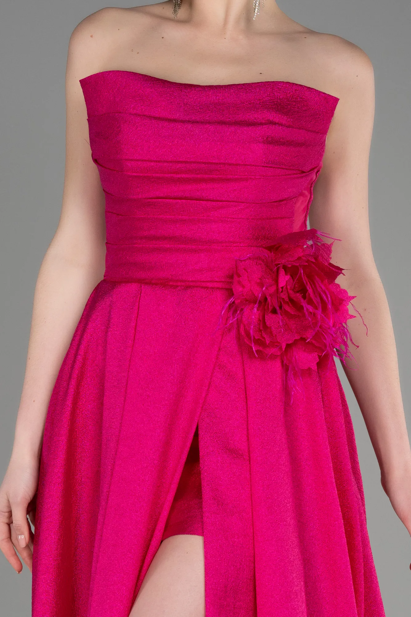 Fuchsia-Long Evening Dress ABU3793