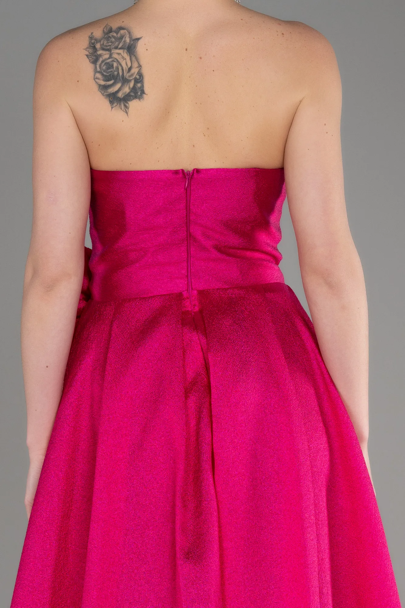 Fuchsia-Long Evening Dress ABU3793