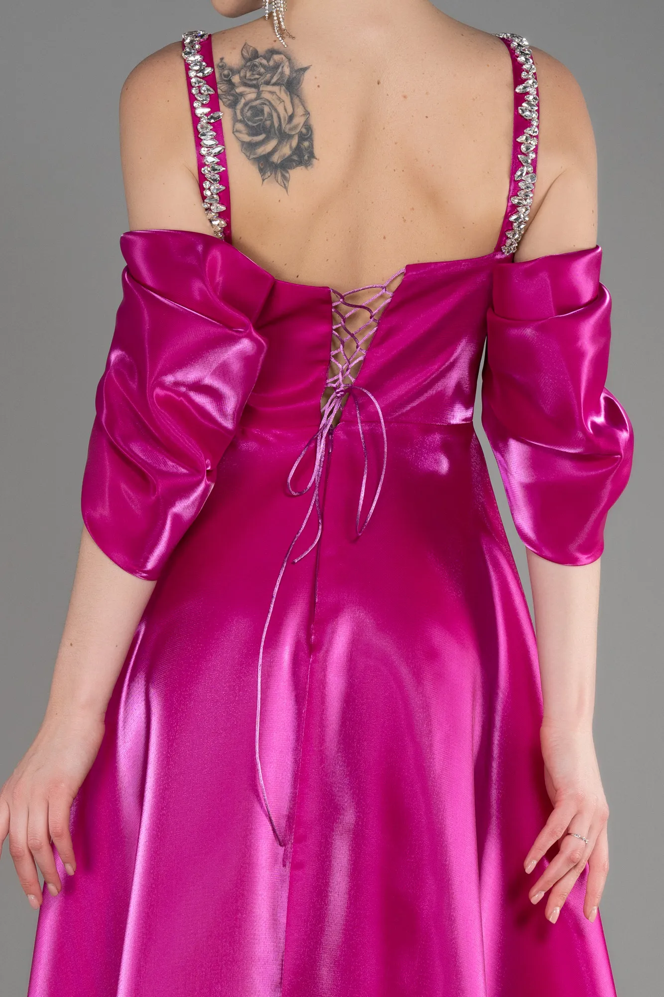 Fuchsia-Long Evening Prom Dress ABU3826