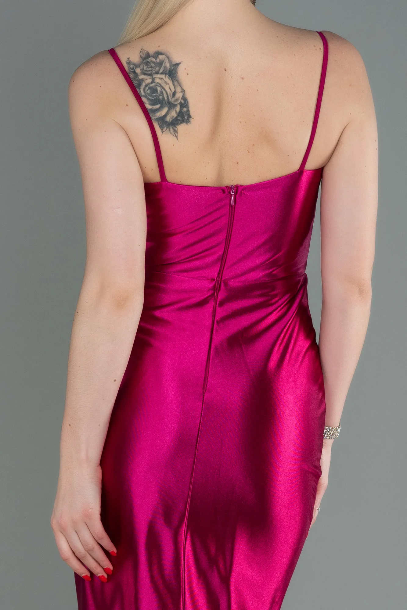 Fuchsia-Long Mermaid Prom Dress ABU3121