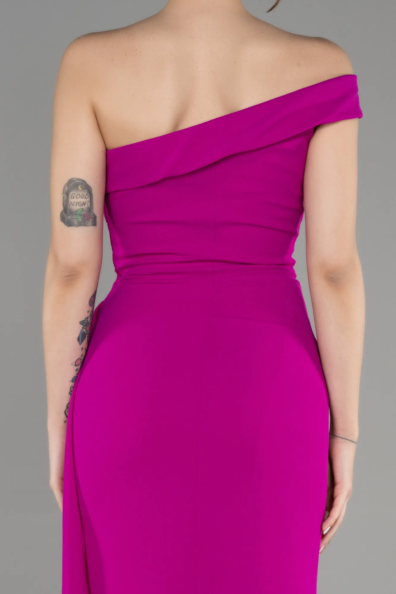 Fuchsia-Long Mermaid Prom Dress ABU3324