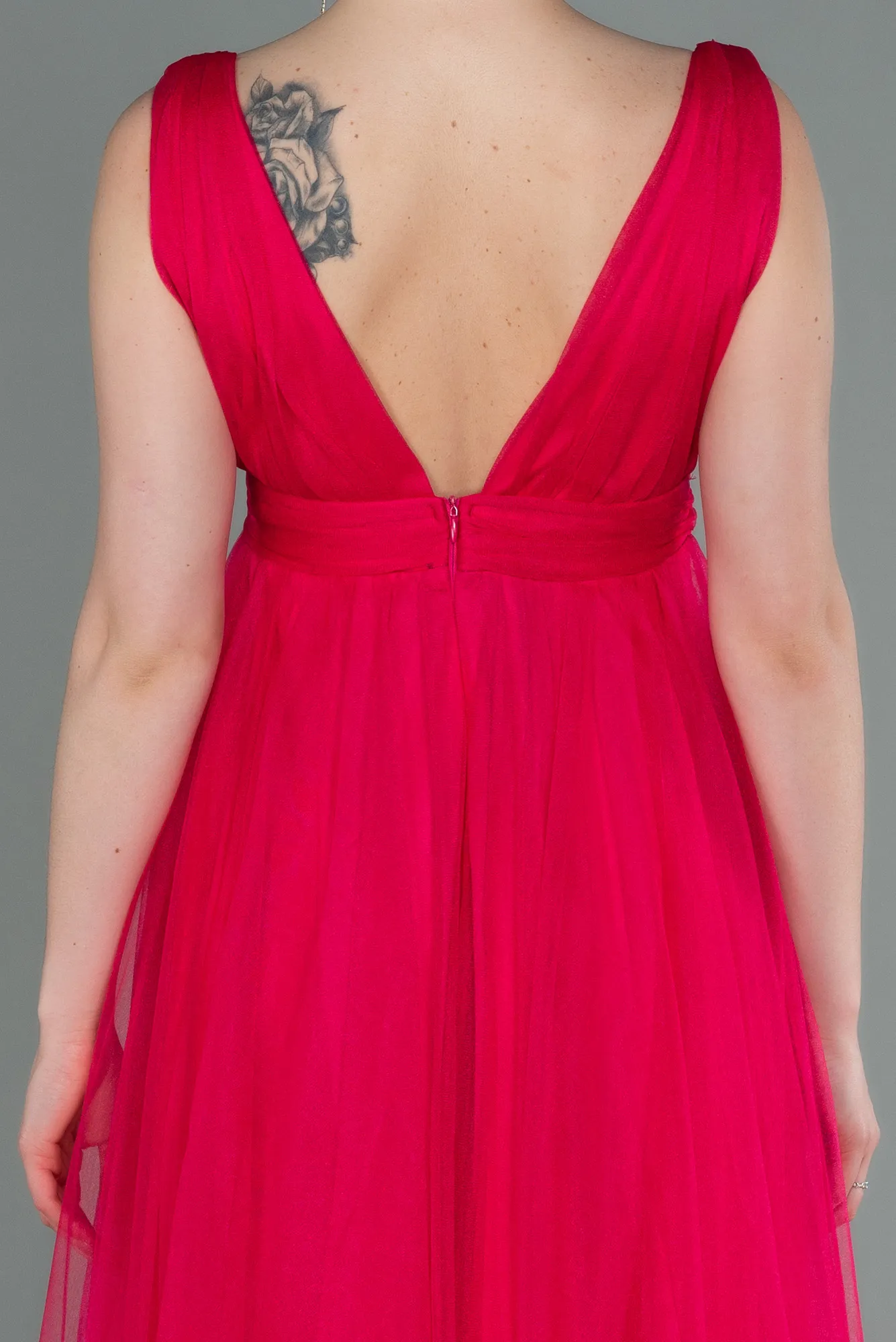 Fuchsia-Long Prom Gown ABU3135