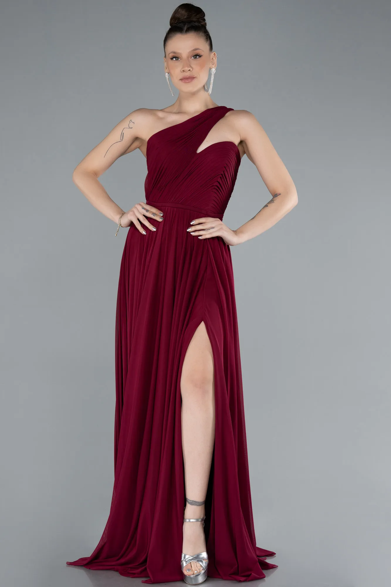 Fuchsia-Long Prom Gown ABU3399