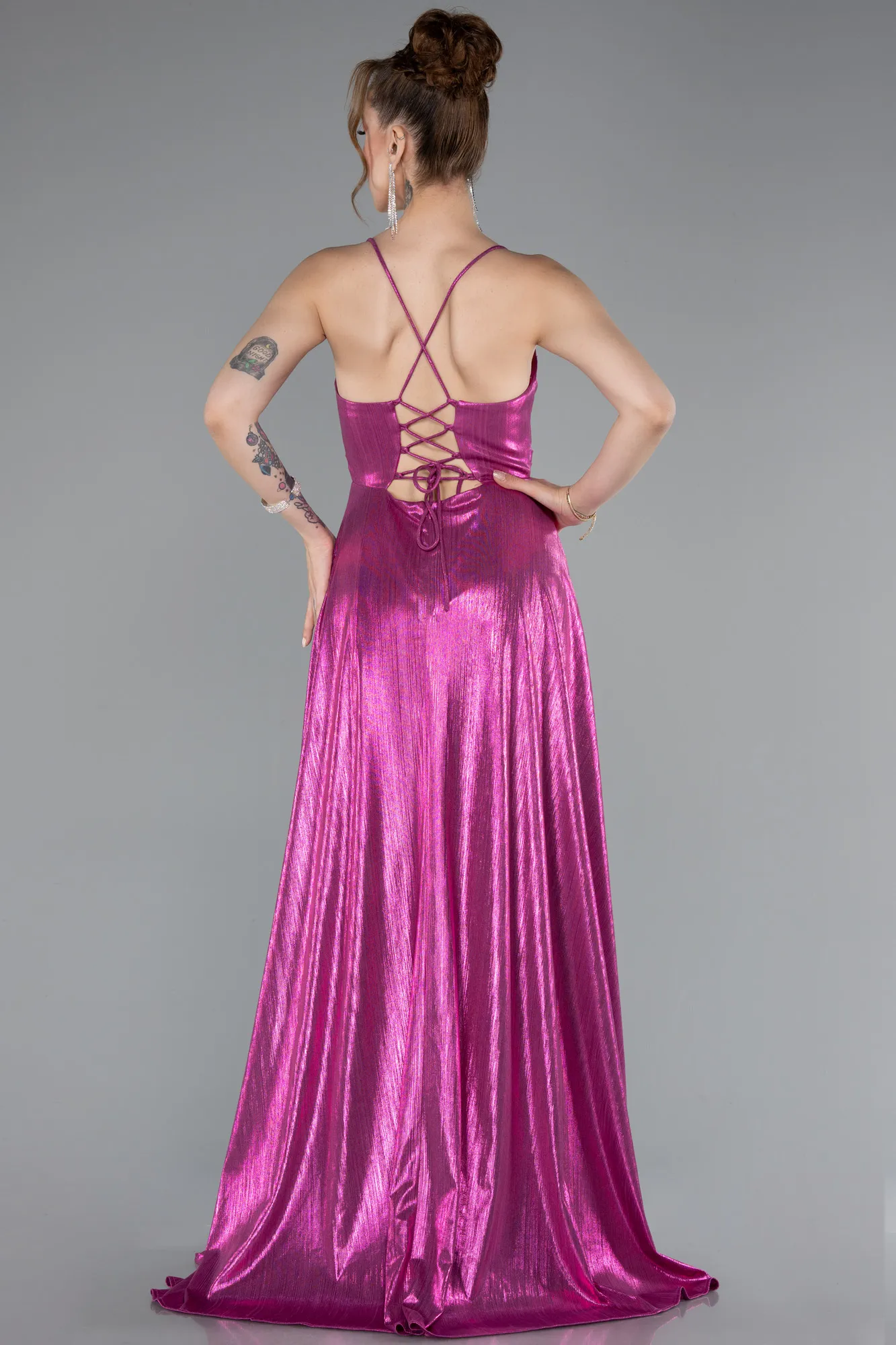 Fuchsia-Long Prom Gown ABU4996