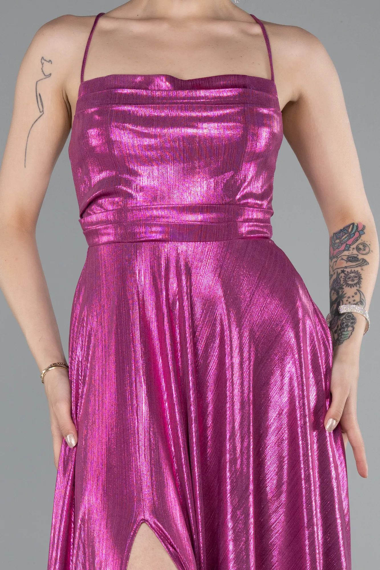 Fuchsia-Long Prom Gown ABU4996