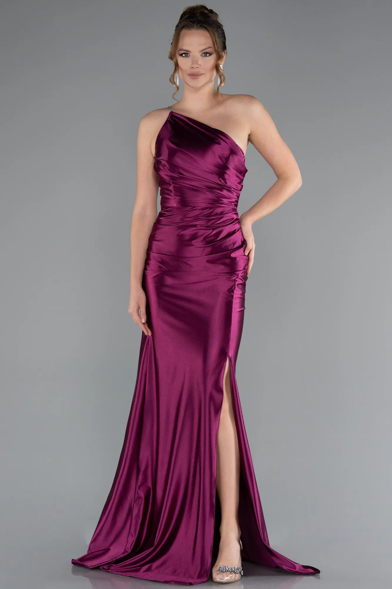 Fuchsia-Long Prom Gown ABU5022