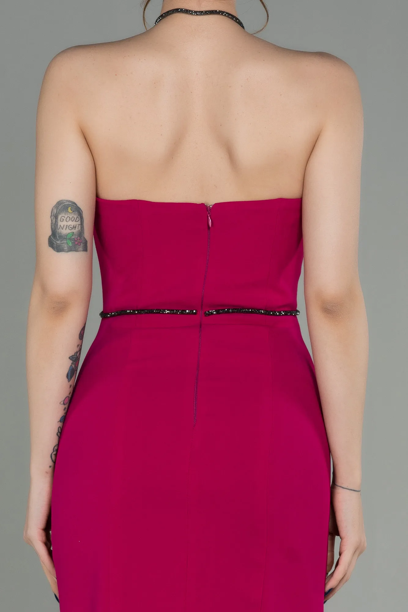 Fuchsia-Midi Invitation Dress ABK1709