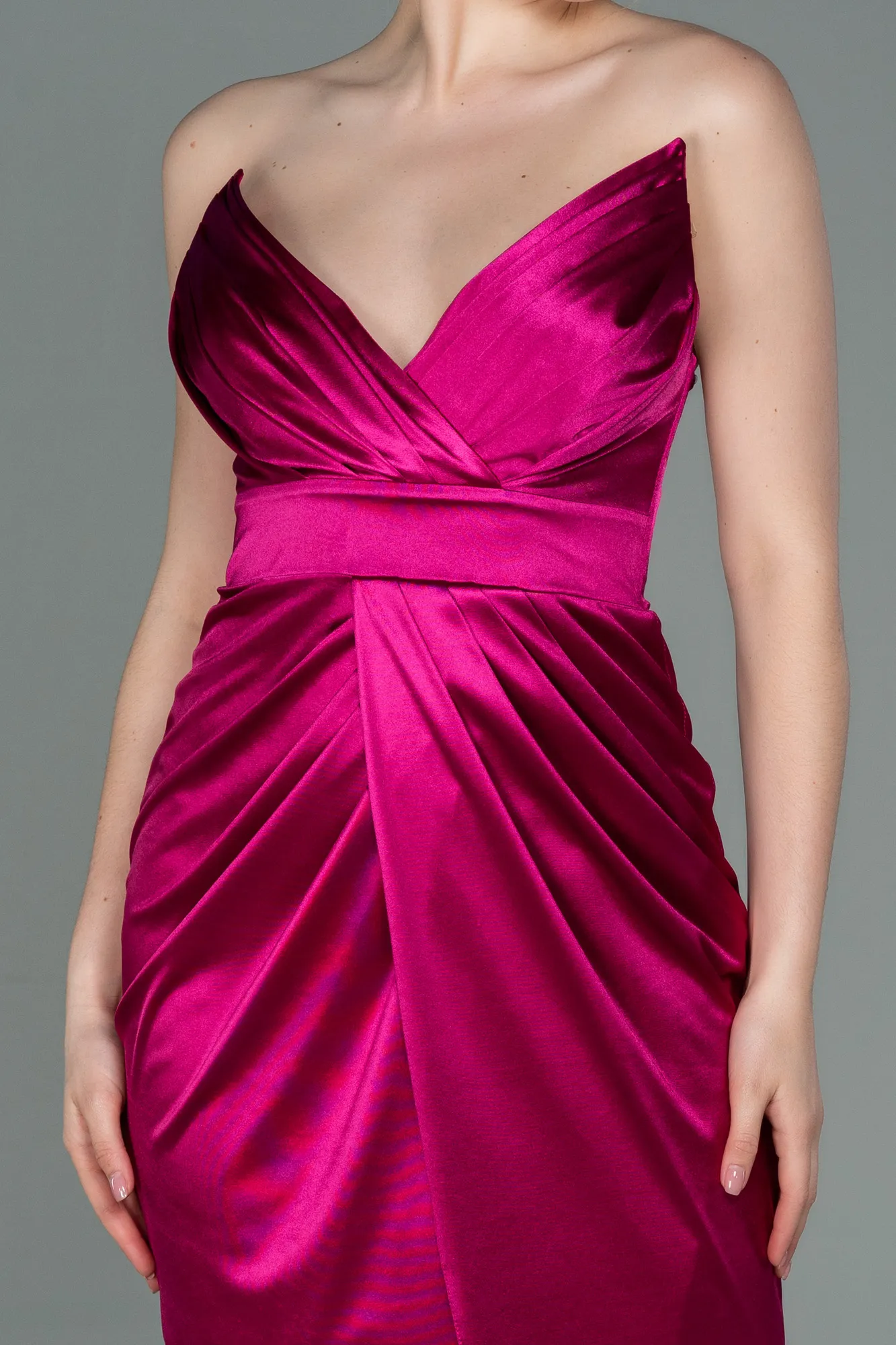 Fuchsia-Midi Invitation Dress ABK1732