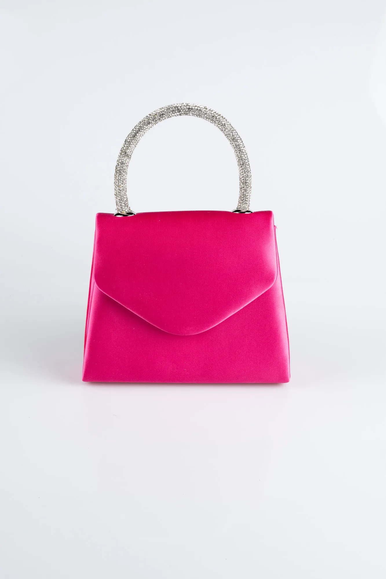 Fuchsia-Satin Box Bag V436