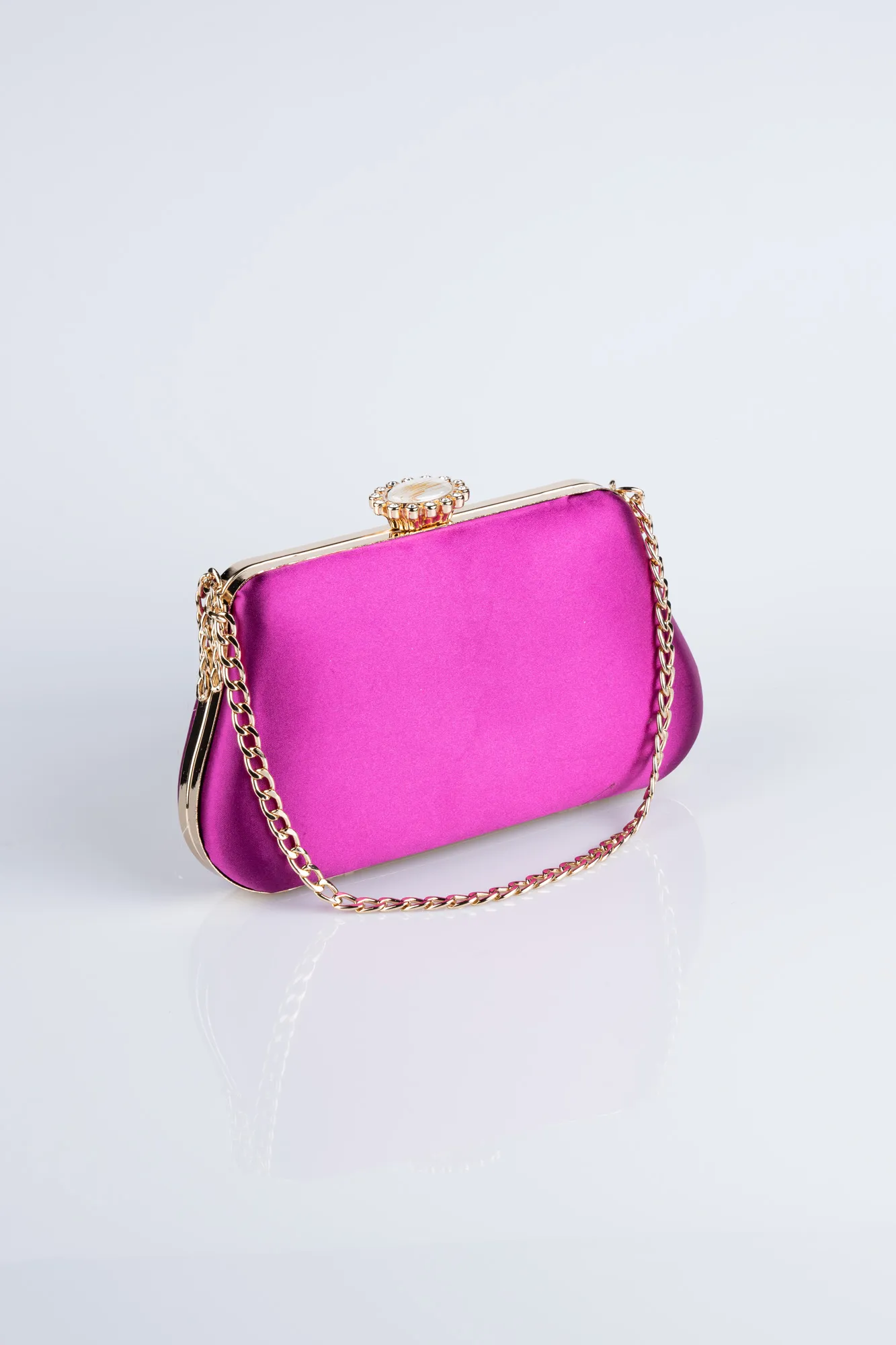 Fuchsia-Satin Night Bag SH834