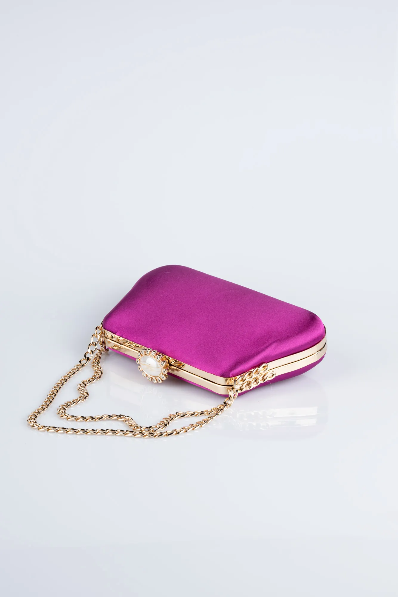 Fuchsia-Satin Night Bag SH834
