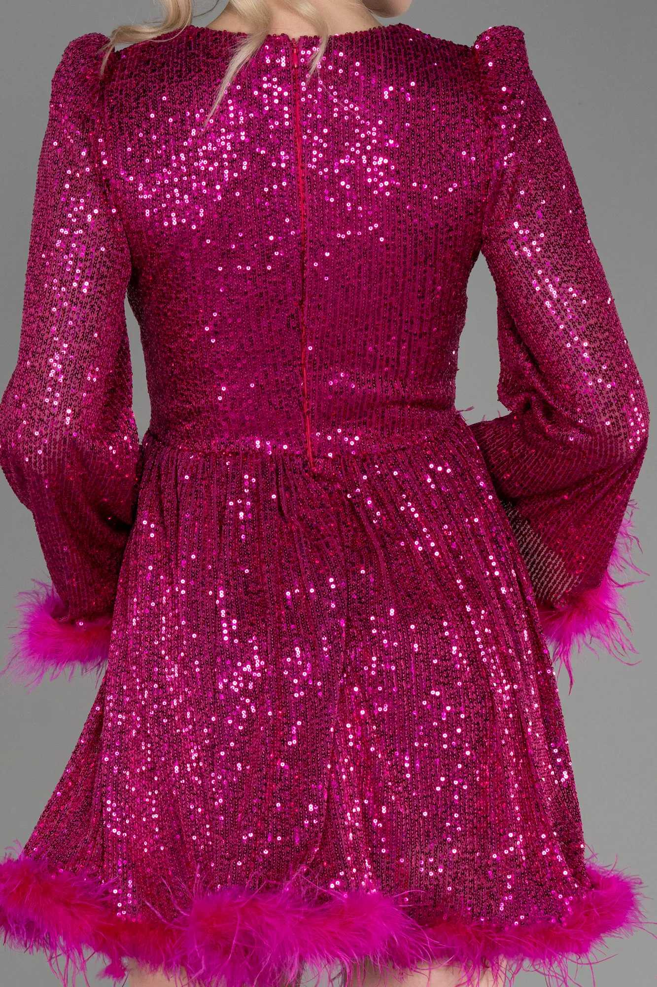 Fuchsia-Short Cocktail Dress ABK1983