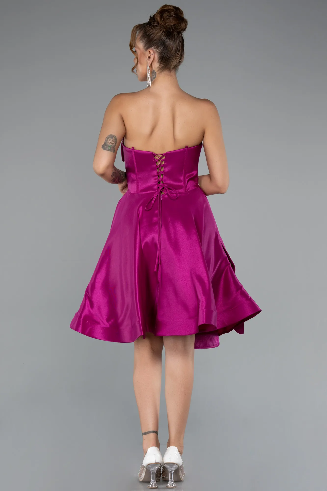Fuchsia-Short Cocktail Dress ABK2391