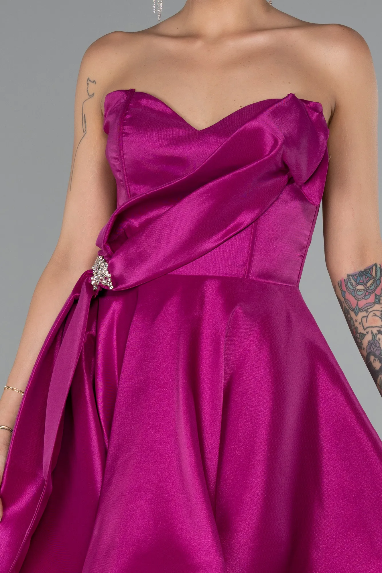 Fuchsia-Short Cocktail Dress ABK2391