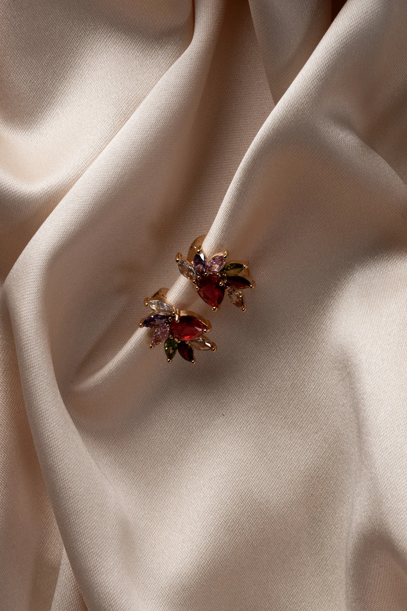 Gold-Red-Earring PT710