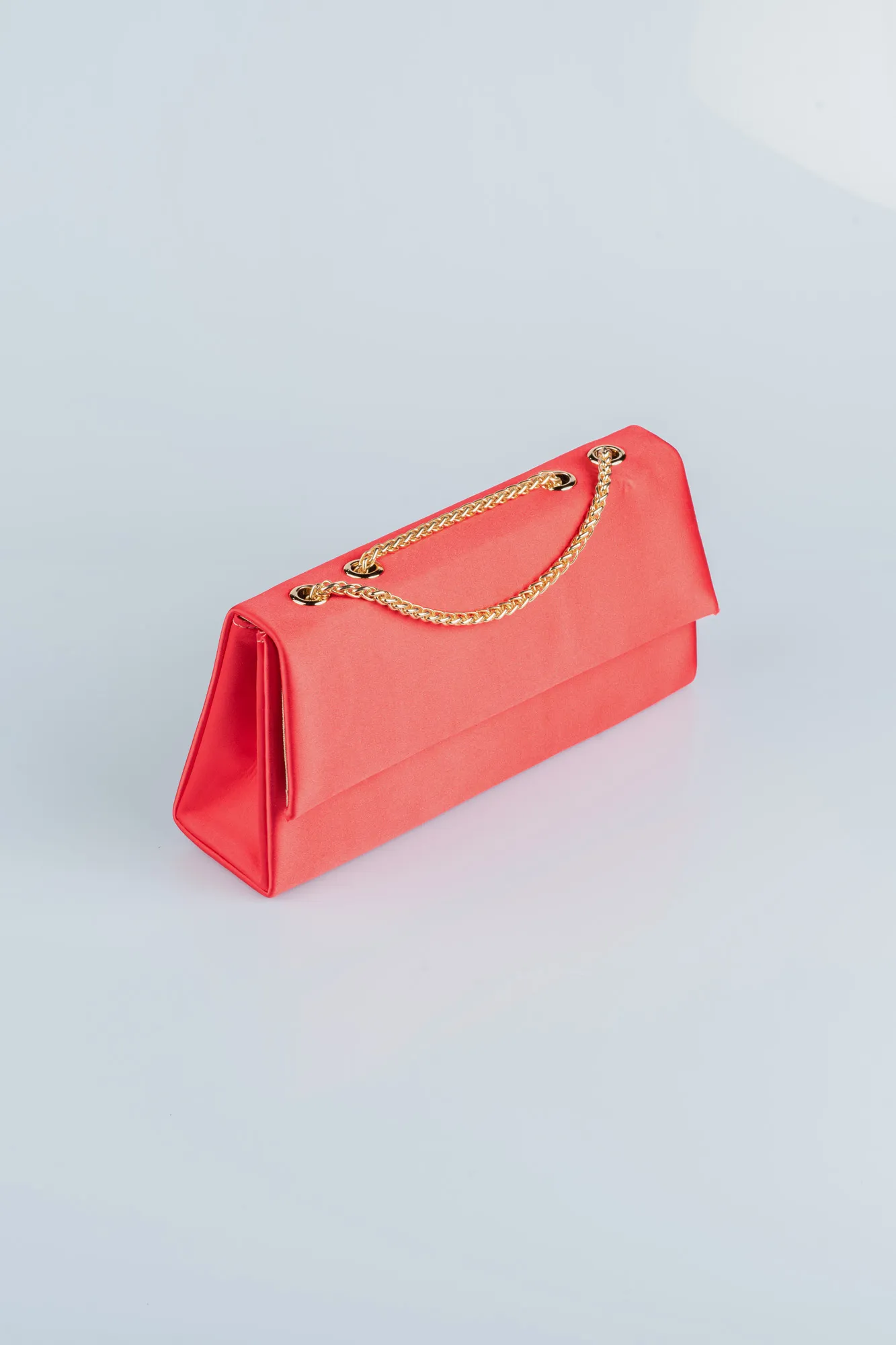 Gold-Red-Satin Night Bag SH818