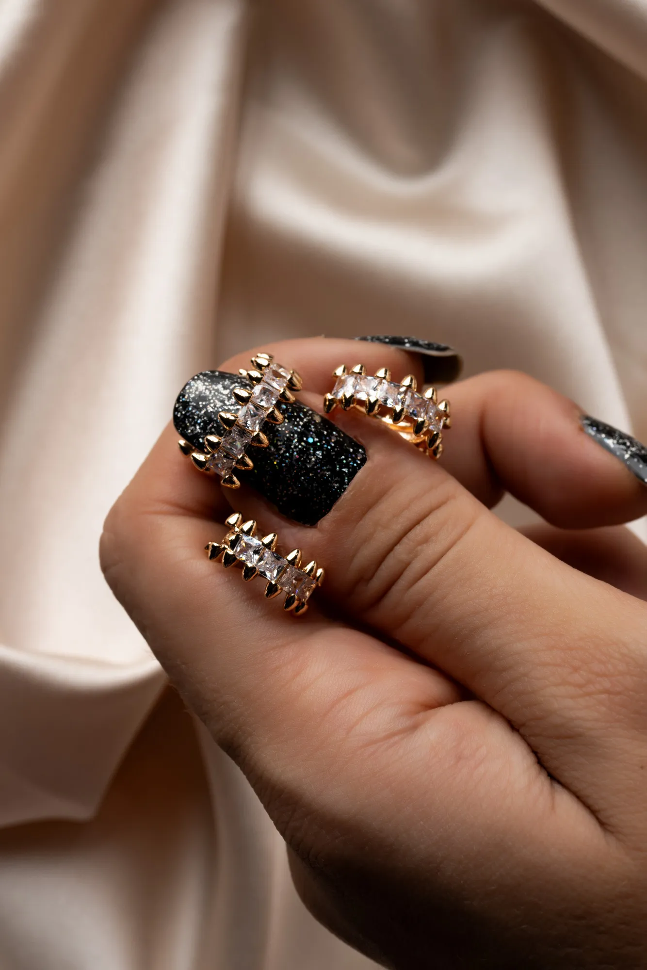 Gold-Silver-Earring PT730